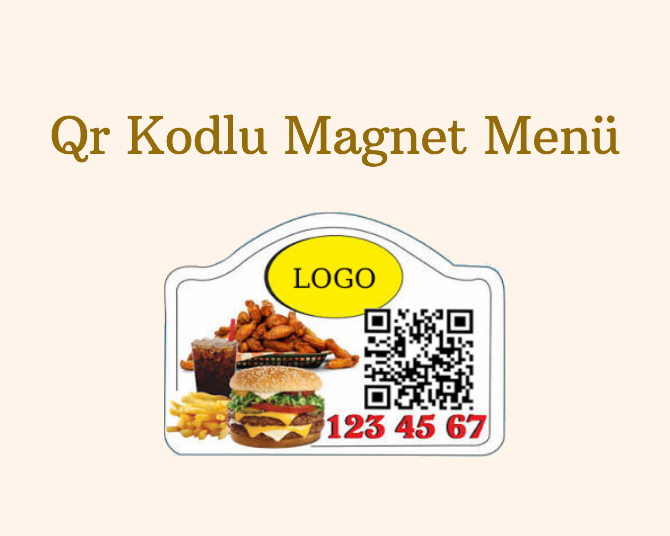 qr menu magnet